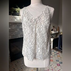 Keepsake White Lace Tank Size M